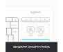 Клавіатура Logitech K400 Plus Touch Wireless UA White (920-007146)