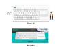 Клавіатура Logitech K400 Plus Touch Wireless UA White (920-007146)