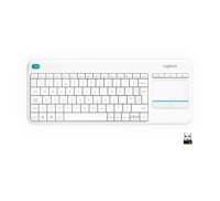 Клавіатура Logitech K400 Plus Touch Wireless UA White (920-007146)