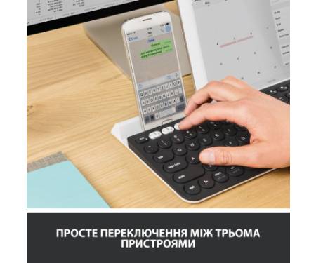 Клавіатура Logitech K780 Multi-Device Wireless UA Dark Gray (920-008042)