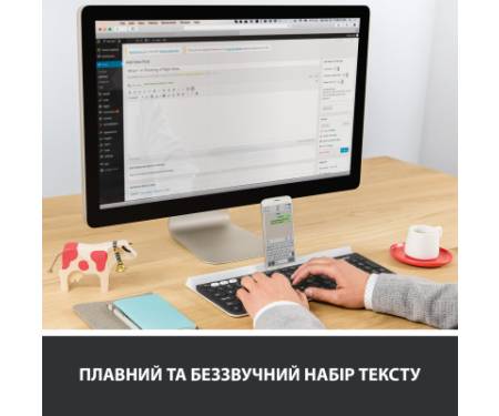 Клавіатура Logitech K780 Multi-Device Wireless UA Dark Gray (920-008042)