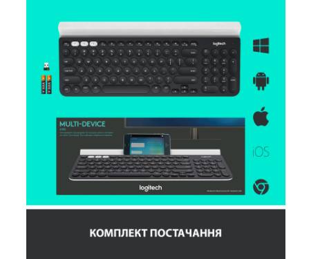 Клавіатура Logitech K780 Multi-Device Wireless UA Dark Gray (920-008042)