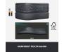 Клавіатура Logitech ERGO K860 Bluetooth/Wireless UA Black (920-010108)
