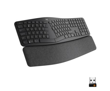 Клавіатура Logitech ERGO K860 Bluetooth/Wireless UA Black (920-010108)