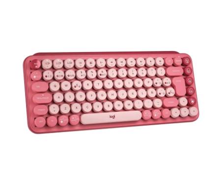 Клавіатура Logitech POP Keys Wireless Mechanical Keyboard UA Rose (920-010737)