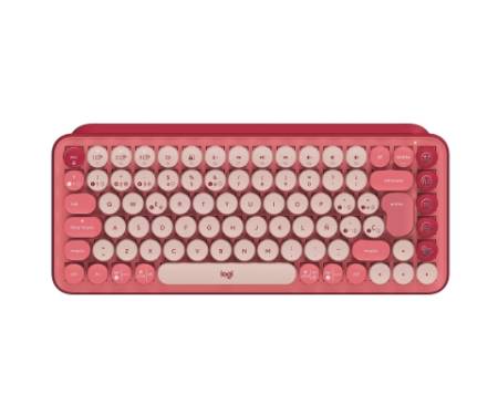 Клавіатура Logitech POP Keys Wireless Mechanical Keyboard UA Rose (920-010737)