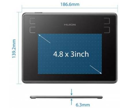 Графічний планшет Huion Inspiroy H430P