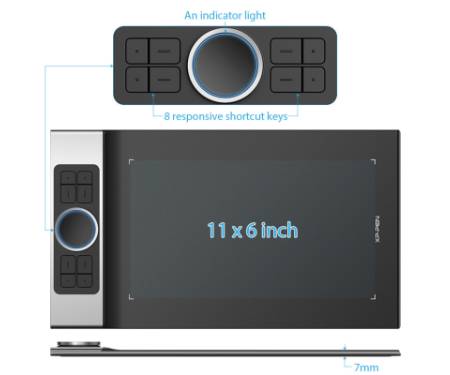 Графічний планшет XP-Pen Deco Pro Black (Deco Pro M)
