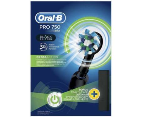 Електрична зубна щітка Oral-B Pro 750 D16.513.1UX 3756 Black Edition (4210201218463)