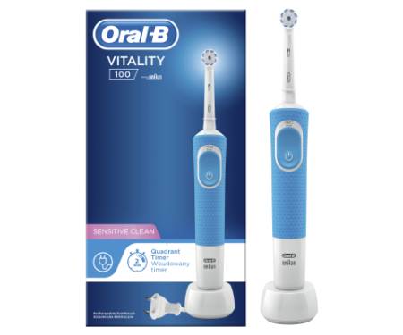 Електрична зубна щітка Oral-B Vitality D100.413.1 PRO Sens Clean Blue