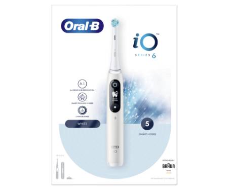 Електрична зубна щітка Oral-B iO Series 6 iOM6.1A6.1K 3753 White (4210201381648)