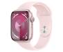 Apple Watch Series 9 GPS 45mm Pink Aluminum Case w. Light Pink S. Band - S/M (MR9G3) 1