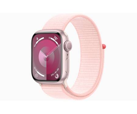 Apple Watch Series 9 GPS 45mm Pink Aluminum Case w. Light Pink S. Loop (MR9J3) 1