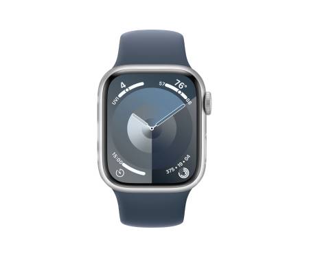 Apple Watch Series 9 GPS 45mm Silver Alu. Case w. Storm Blue S. Band - M/L (MR9E3) 2