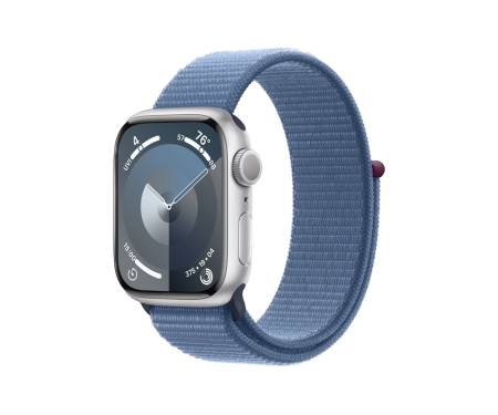Apple Watch Series 9 GPS 45mm Silver Aluminum Case w. Winter Blue S. Loop (MR9F3) 1
