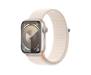 Apple Watch Series 9 GPS 45mm Starlight Aluminum Case w. Starlight Sport Loop (MR983) 1