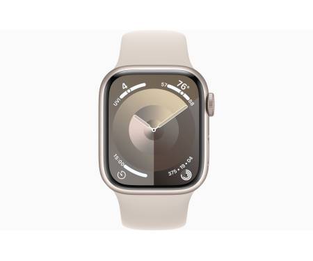 Apple Watch Series 9 GPS 45mm Starlight Aluminum Case w. Starlight Sport Band - M/L (MR973) 2