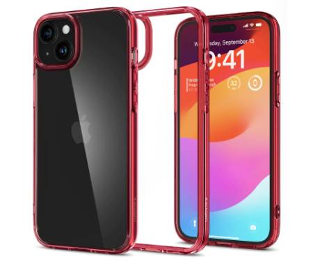 Чохол до мобільного телефона Spigen Apple iPhone 15 Ultra Hybrid Red Crystal (ACS06794)