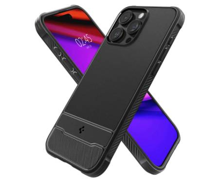Чохол до мобільного телефона Spigen Apple iPhone 15 Pro Rugged Armor MagFit Matte Black (ACS06703)