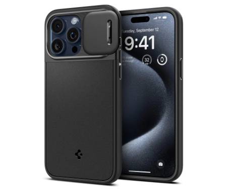 Чохол до мобільного телефона Spigen Apple iPhone 15 Pro Optik Armor MagFit Black (ACS06738)