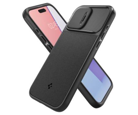 Чохол до мобільного телефона Spigen Apple iPhone 15 Pro Optik Armor MagFit Black (ACS06738)