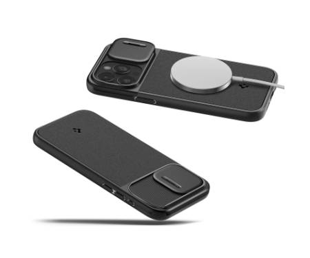 Чохол до мобільного телефона Spigen Apple iPhone 15 Pro Optik Armor MagFit Black (ACS06738)