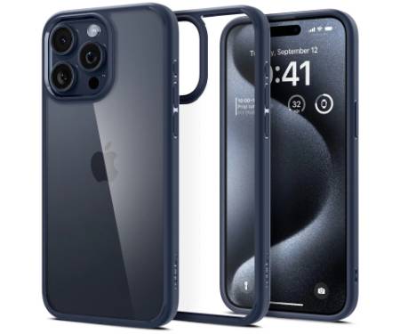 Чохол до мобільного телефона Spigen Apple iPhone 15 Pro Max Ultra Hybrid Navy Blue (ACS06573)