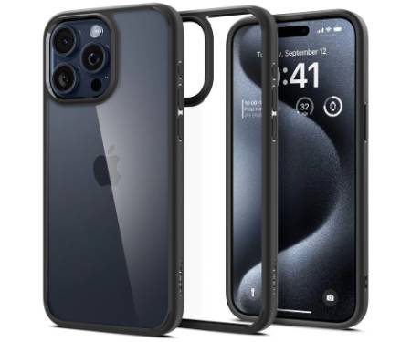 Чохол до мобільного телефона Spigen Apple iPhone 15 Pro Max Ultra Hybrid Matte Black (ACS06570)