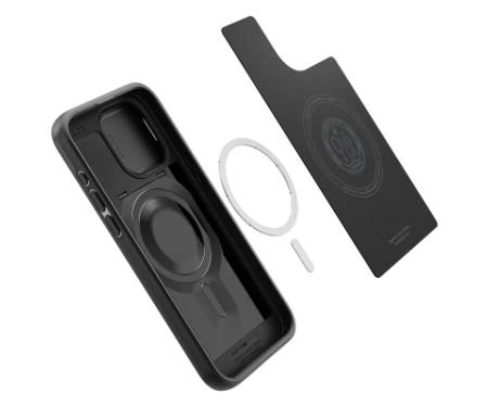 Чохол до мобільного телефона Spigen Apple iPhone 15 Pro Max Optik Armor MagFit Black (ACS06599)