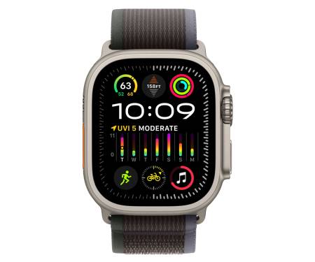 Apple Watch Ultra 2 GPS + Cellular 49mm Titanium Case with Blue/Black Trail Loop - S/M (MRF53) 2