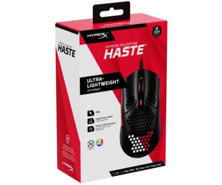 Мишка HyperX Pulsefire Haste Black-Red (4P5E3AA)