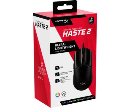 Мишка HyperX Pulsefire Haste 2 USB Black (6N0A7AA)