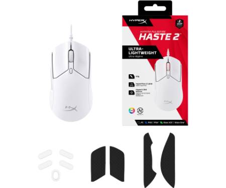 Мишка HyperX Pulsefire Haste 2 USB White (6N0A8AA)