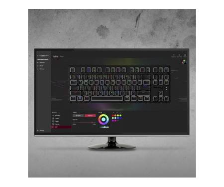 Клавиатура проводная HyperX Alloy Origins Core HX Aqua USB Eng (HX-KB7AQX-US/4P5P1AA)
