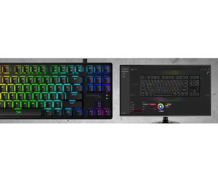 Клавиатура проводная HyperX Alloy Origins Core HX Aqua USB Eng (HX-KB7AQX-US/4P5P1AA)