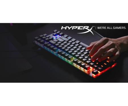 Клавиатура проводная HyperX Alloy Origins Core HX Aqua USB Eng (HX-KB7AQX-US/4P5P1AA)