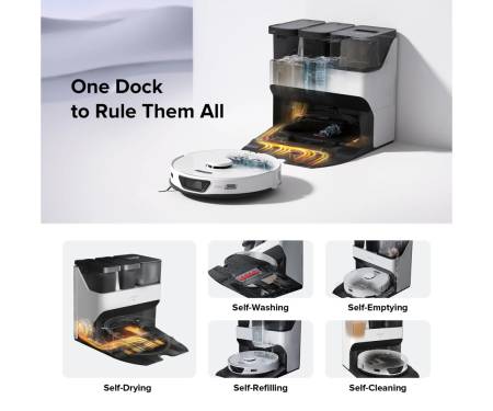 Робот-пылесос Roborock Vacuum Cleaner S7 MaxV Ultra White