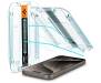 Защитное стекло для iPhone 15 Pro Spigen EZ Fit Glas.tR Crystal Clear (AGL06895) 2