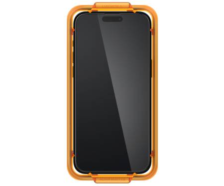 Захисне скло для iPhone 15 Pro Max Spigen EZ Fit Glas.tR Crystal Clear (AGL06875) 4