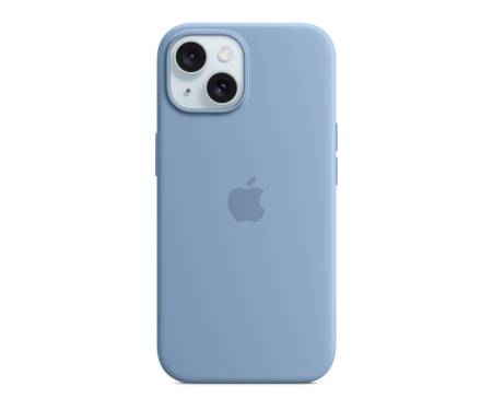Чехол для Apple iPhone 15 Plus Silicon Case with MagSafe - Winter Blue (MT193)