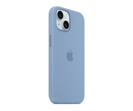 Чехол для Apple iPhone 15 Plus Silicon Case with MagSafe - Winter Blue (MT193)