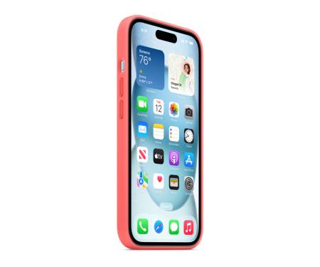 Чохол для Apple iPhone 15 Silicon Case with MagSafe - Guava (MT0V3)