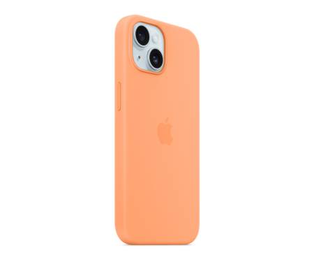 Чехол для Apple iPhone 15 Silicon Case with MagSafe - Orange Sorbet (MT0W3)