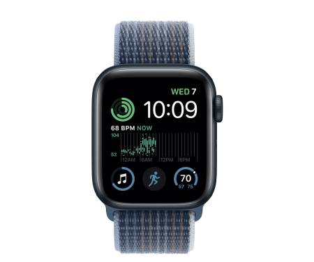 Apple Watch SE 2 GPS 40mm Midnight Aluminum Case w. Sky Sport B. - M/L (MNL83+MR313) 2