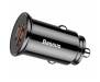Автомобильное зарядное устройство Baseus USB Car Charger USB 3.0 + USB-C 30W Black (CCALL-YS01)
