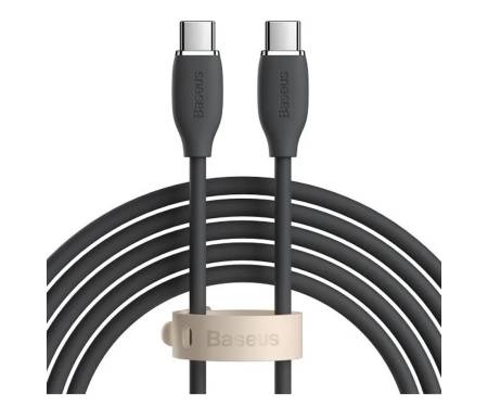 Кабель Baseus Jelly Liquid Silica Gel Fast Charging Data USB Type-C to Type-C 100W 1.2m Black (CAGD030001)