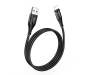 Кабель HOCO U93 USB to iP 2.4A, 1.2m, nylon, aluminum connectors, light indicator, Black 1