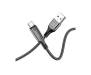 Кабель HOCO S51 USB to Type-C 5A, 1,2m, nylon, zinc+TPE connectors, Black 2