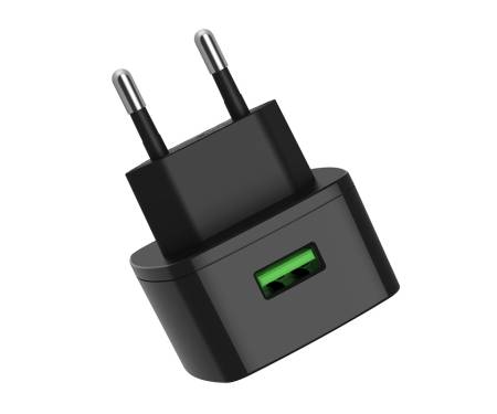 Мережевий зарядний пристрій Hoco C70 Cutting-edgе QC3.0 US Black 2