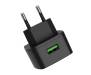 Мережевий зарядний пристрій Hoco C70 Cutting-edgе QC3.0 US Black 2